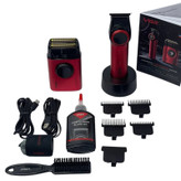 ماشین اصلاح موی سر و صورت شارژی وی جی ار مدل v-377 & v-977 مجموعه 2 عددی