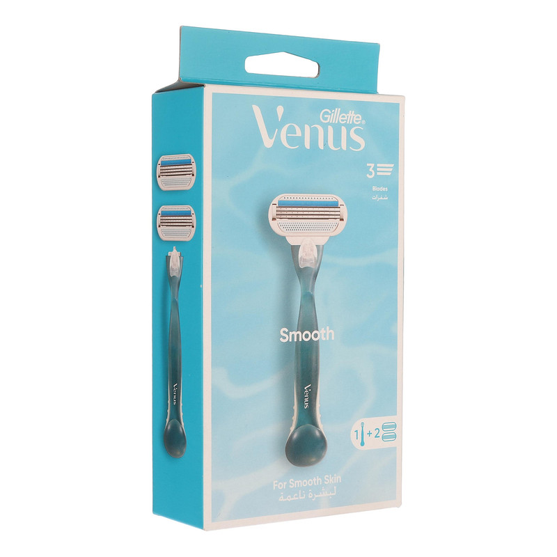 خودتراش ژیلت مدل Venus Smooth به همراه یدک بسته 2 عددی