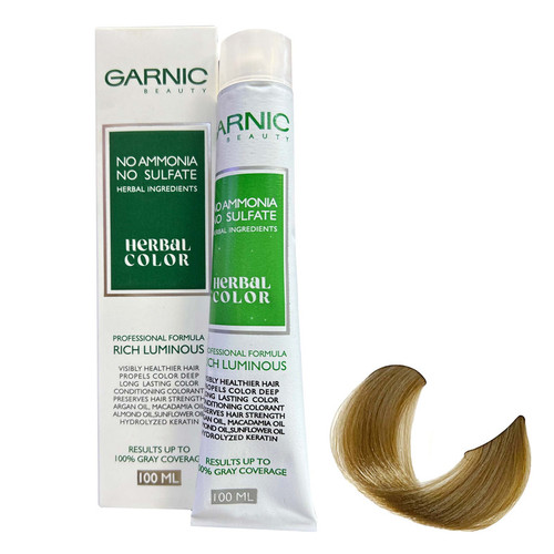 رنگ مو گارنیک مدل NO-AMMONIA شماره 9.3 حجم 100 میلی لیتر رنگ بلوند زیتونی خیلی روشن