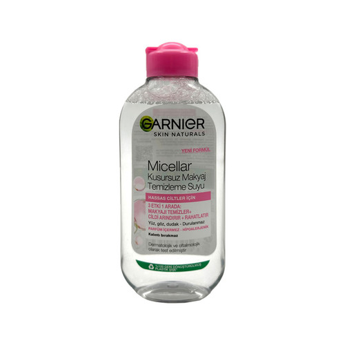 محلول پاک کننده آرایش صورت گارنیه مدل NATURALS حجم 200 میلی لیتر
