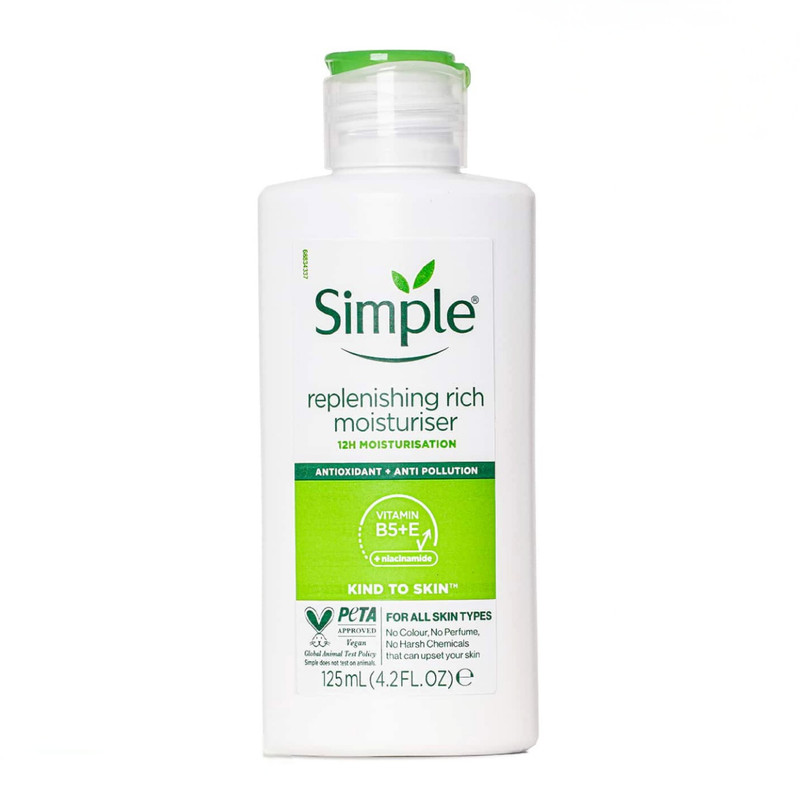 کرم آبرسان سیمپل مدل Skin Smoothing Actives حجم 125 میلی‌لیتر