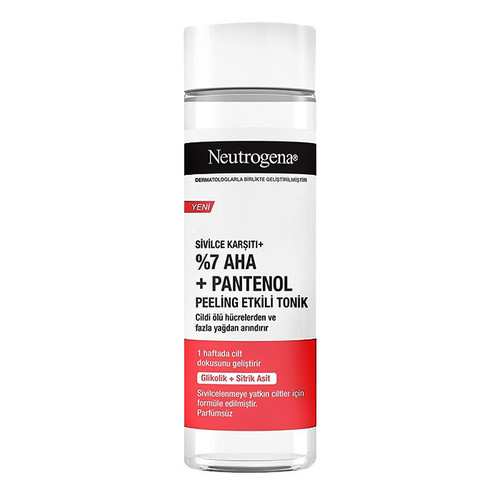 تونر نوتروژینا مدل AHA+PANTENOL حجم 125 میلی لیتر