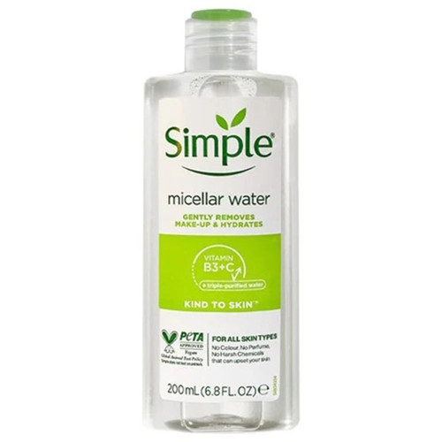 میسلار واتر سیمپل مدل Vitamin B3 C حجم 200 میلی لیتر
