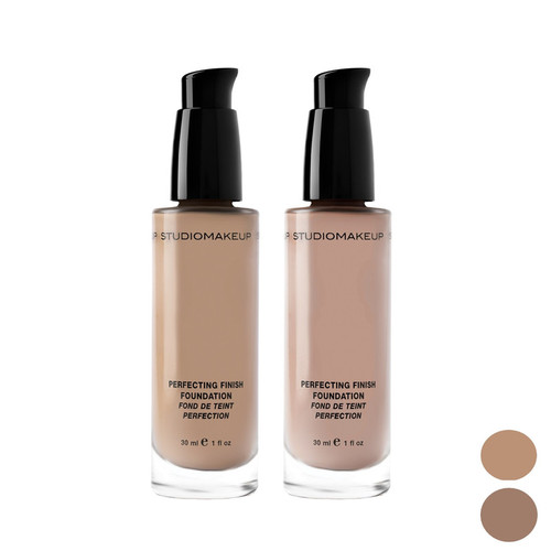 کرم پودر مایع استودیو میکاپ مدل PERFECTING FINISH مناسب برای انواع پوست حجم 30 میلیلیتر مجموعه 2 عددی
