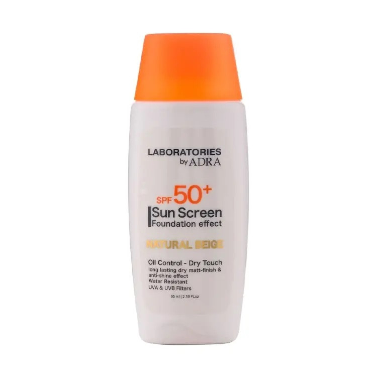 کرم ضد آفتاب آدرا spf50 مدل لابراتوریز فیوژن مناسب انواع پوست حجم 65 میلی لیتر