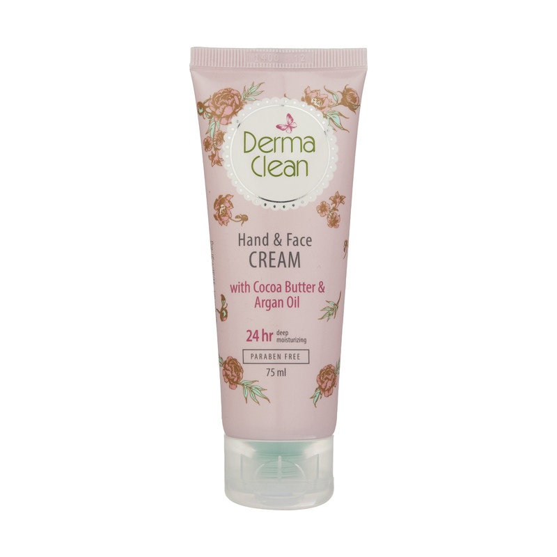 کرم دست و صورت درماکلین حاوی آرگان مدل deep moisturizing حجم 75 میلی‌لیتر
