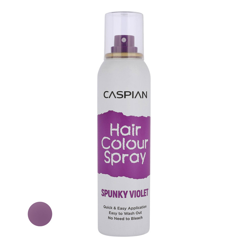 اسپری رنگ مو کاسپین مدل SPUNKY رنگ بنفش حجم 150 میلی لیتر
